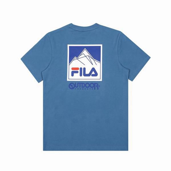 Camisetas Manga Corta Fila Hombre Azules - X Outdoor Graphic S/S - España 618974MCX